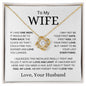 TO My Wife | Last Everything | Love Knot Necklace - Elliotrose Gifts