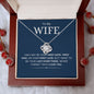 To My Wife | Last Everything | Love Knot Necklace - Elliotrose Gifts