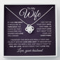TO My Wife | Last Everything | Love Knot Necklace - Elliotrose Gifts