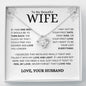 TO My Wife | Last Everything | Love Knot Necklace - Elliotrose Gifts