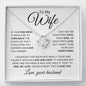 TO My Wife | Last Everything | Love Knot Necklace - Elliotrose Gifts