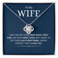 To My Wife | Last Everything | Love Knot Necklace - Elliotrose Gifts