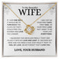 TO My Wife | Last Everything | Love Knot Necklace - Elliotrose Gifts