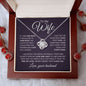 TO My Wife | Last Everything | Love Knot Necklace - Elliotrose Gifts