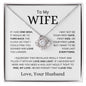 TO My Wife | Last Everything | Love Knot Necklace - Elliotrose Gifts