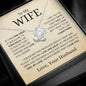 To My Wife | Love and Light | Love Knot Necklace - Elliotrose Gifts