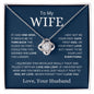 To My Wife | Love You Longer | Love Knot Necklace - Elliotrose Gifts