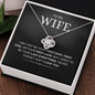 To My Wife | Love You | Love Knot Necklace - Elliotrose Gifts