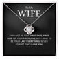 To My Wife | Love You | Love Knot Necklace - Elliotrose Gifts