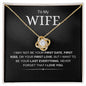 To My Wife | Love You | Love Knot Necklace - Elliotrose Gifts