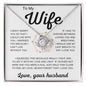 To My Wife | Loving You | Love Knot Necklace - Elliotrose Gifts