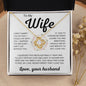 To My Wife | Loving You | Love Knot Necklace - Elliotrose Gifts