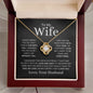 To My Wife | Never Forget | Love Knot Necklace - Elliotrose Gifts