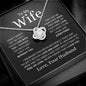 To My Wife | Never Forget | Love Knot Necklace - Elliotrose Gifts