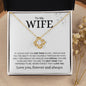 To My Wife | One Thing | Love Knot Necklace - Elliotrose Gifts