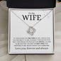 To My Wife | One Thing | Love Knot Necklace - Elliotrose Gifts