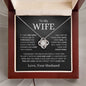 To My Wife | One Wish | Love Knot Necklace - Elliotrose Gifts