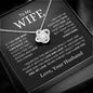 To My Wife | One Wish | Love Knot Necklace - Elliotrose Gifts