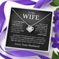To My Wife | One Wish | Love Knot Necklace - Elliotrose Gifts