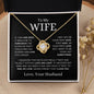 To My Wife | One Wish | Love Knot Necklace - Elliotrose Gifts
