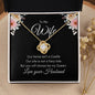 To My Wife | Our Home | Love Knot Necklace - Elliotrose Gifts