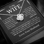 To My Wife | Squeezed This Necklace | Love Knot Necklace - Elliotrose Gifts