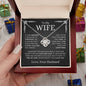 To My Wife | Squeezed This Necklace | Love Knot Necklace - Elliotrose Gifts