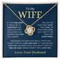 To My Wife | Your Last Everything | Love knot Necklace - Elliotrose Gifts