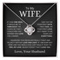 To My Wife | Your Last Everything | Love Knot Necklace - Elliotrose Gifts