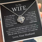 To My Wife | Your Last Everything | Love Knot Necklace - Elliotrose Gifts