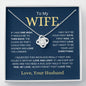 To My Wife | Your Last Everything | Love knot Necklace - Elliotrose Gifts