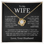 To My Wife | Your Last Everything | Love Knot Necklace - Elliotrose Gifts