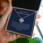 To My Wonderful Mother In Law | So Lucky | Love Knot Necklace - Elliotrose Gifts