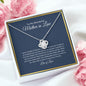 To My Wonderful Mother In Law | So Lucky | Love Knot Necklace - Elliotrose Gifts