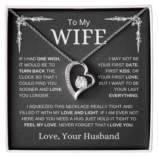 [ALMOST GONE] To My Wife | Squeezed This Necklace | Forever Love Necklace - Elliotrose Gifts
