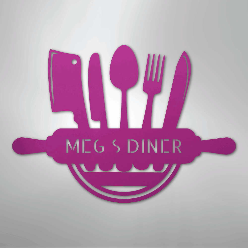 Art in the Kitchen Monogram - Steel Sign - Elliotrose Gifts