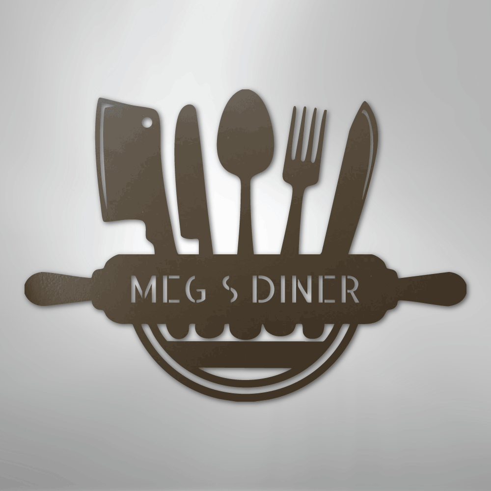 Art in the Kitchen Monogram - Steel Sign - Elliotrose Gifts