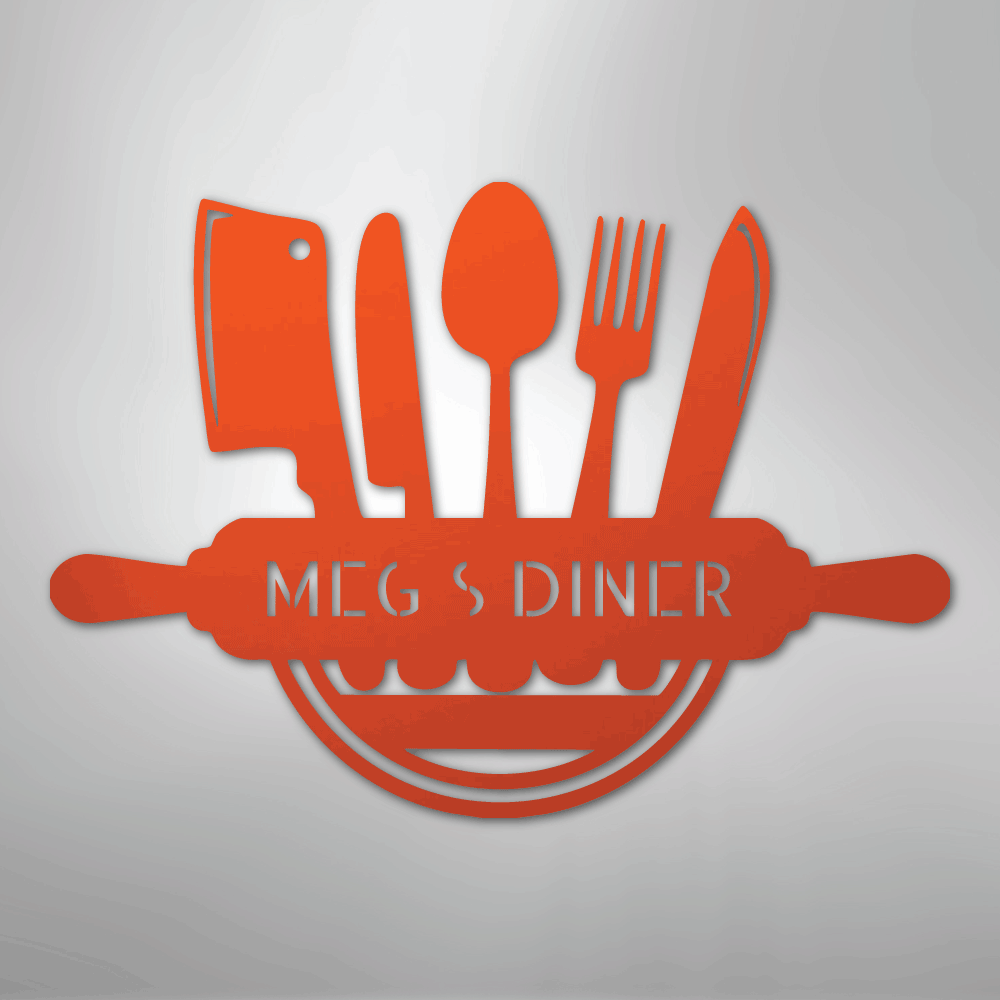 Art in the Kitchen Monogram - Steel Sign - Elliotrose Gifts