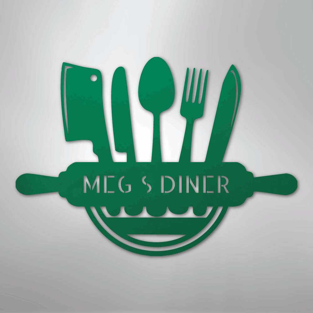 Art in the Kitchen Monogram - Steel Sign - Elliotrose Gifts
