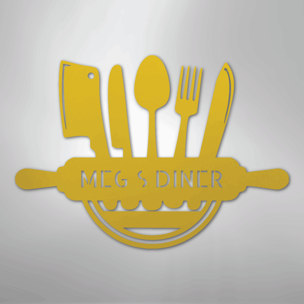 Art in the Kitchen Monogram - Steel Sign - Elliotrose Gifts