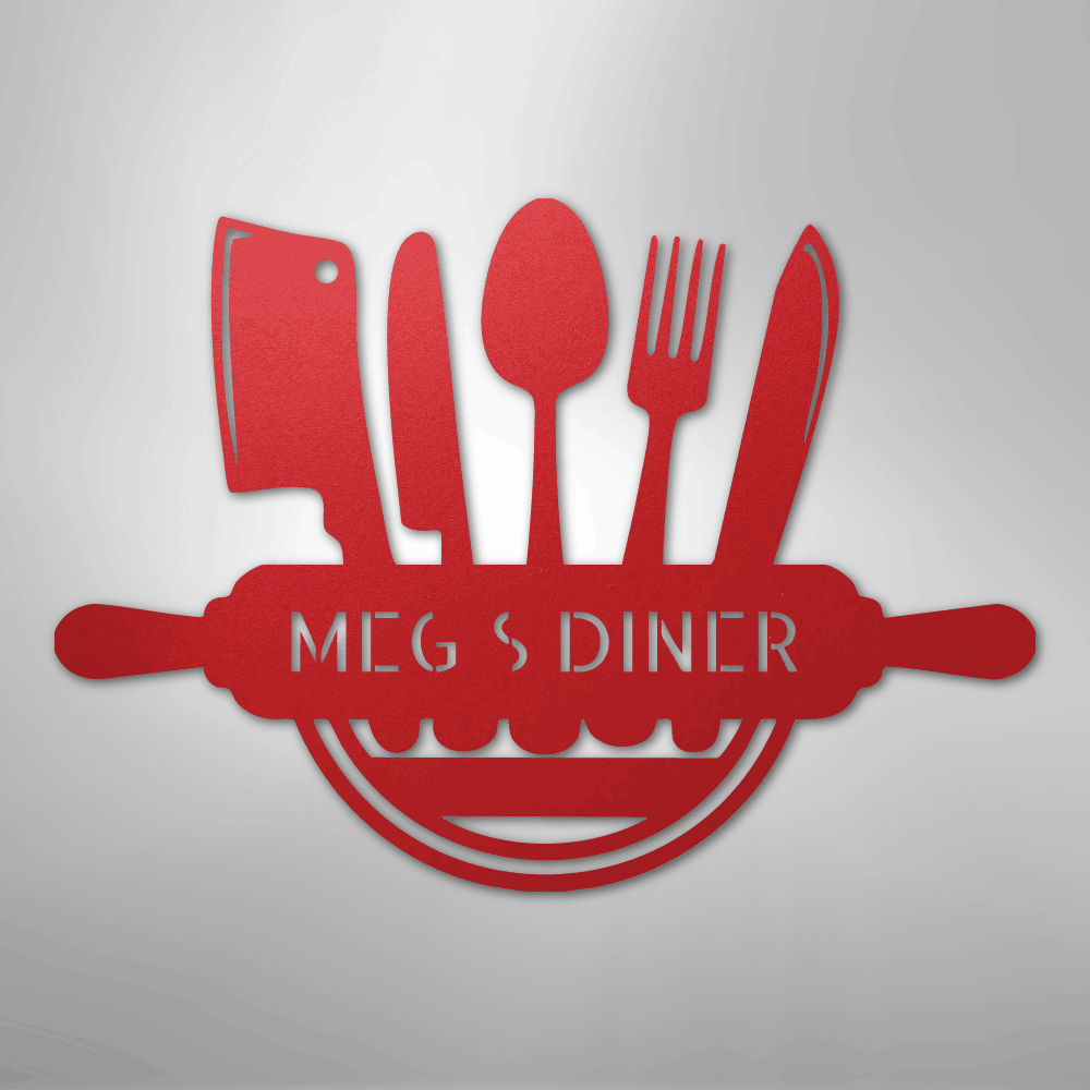 Art in the Kitchen Monogram - Steel Sign - Elliotrose Gifts