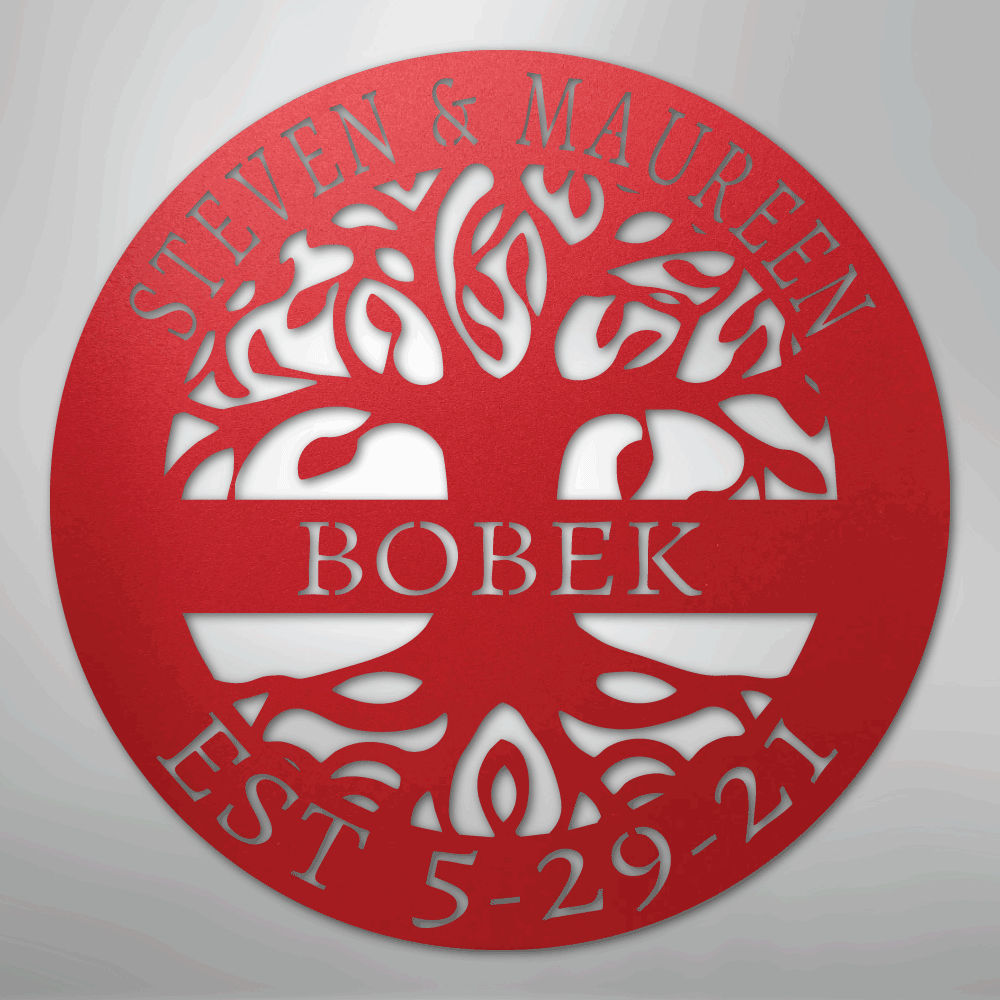 Elaborate Tree Of Life - Steel Sign - Elliotrose Gifts