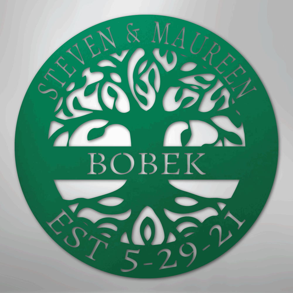 Elaborate Tree Of Life - Steel Sign - Elliotrose Gifts