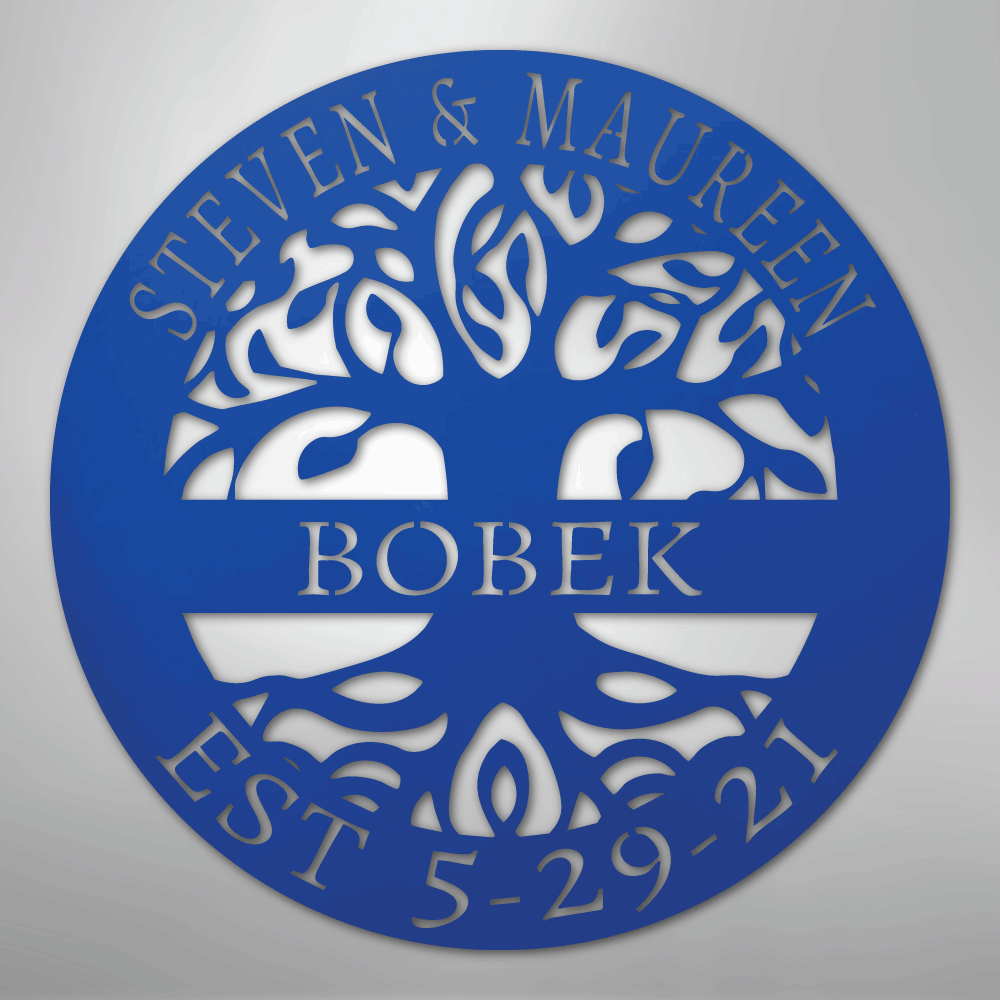 Elaborate Tree Of Life - Steel Sign - Elliotrose Gifts
