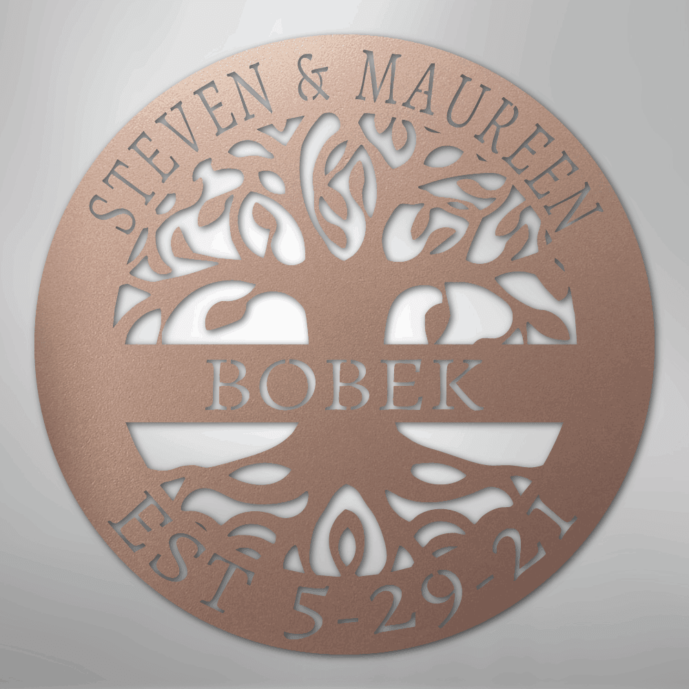 Elaborate Tree Of Life - Steel Sign - Elliotrose Gifts