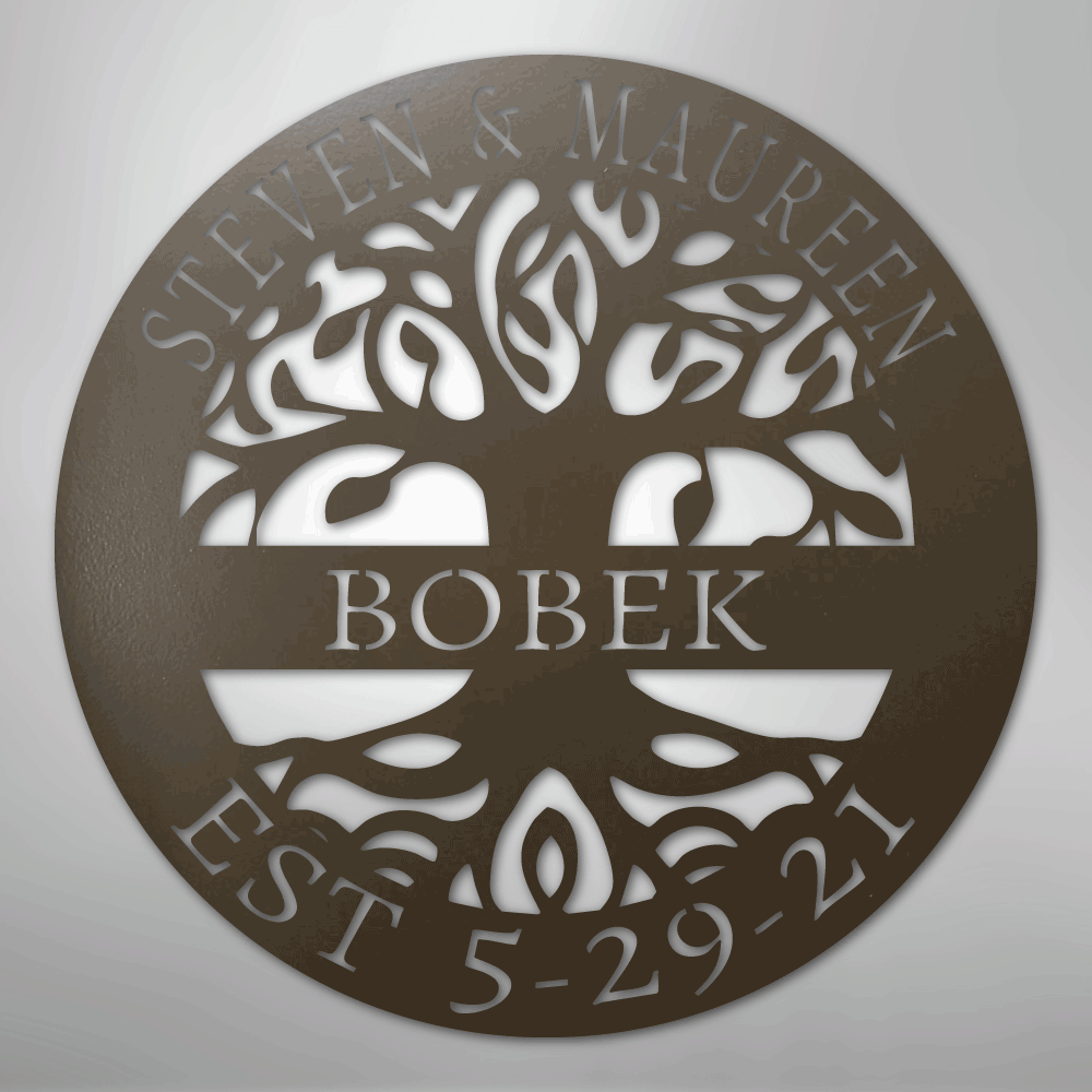 Elaborate Tree Of Life - Steel Sign - Elliotrose Gifts
