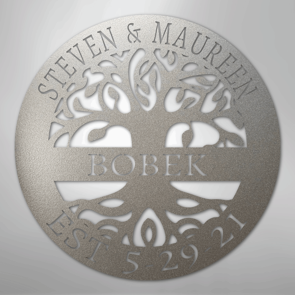 Elaborate Tree Of Life - Steel Sign - Elliotrose Gifts