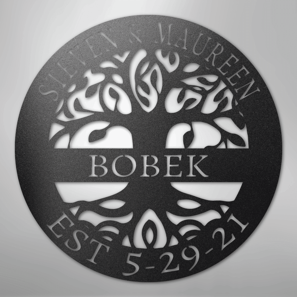 Elaborate Tree Of Life - Steel Sign - Elliotrose Gifts