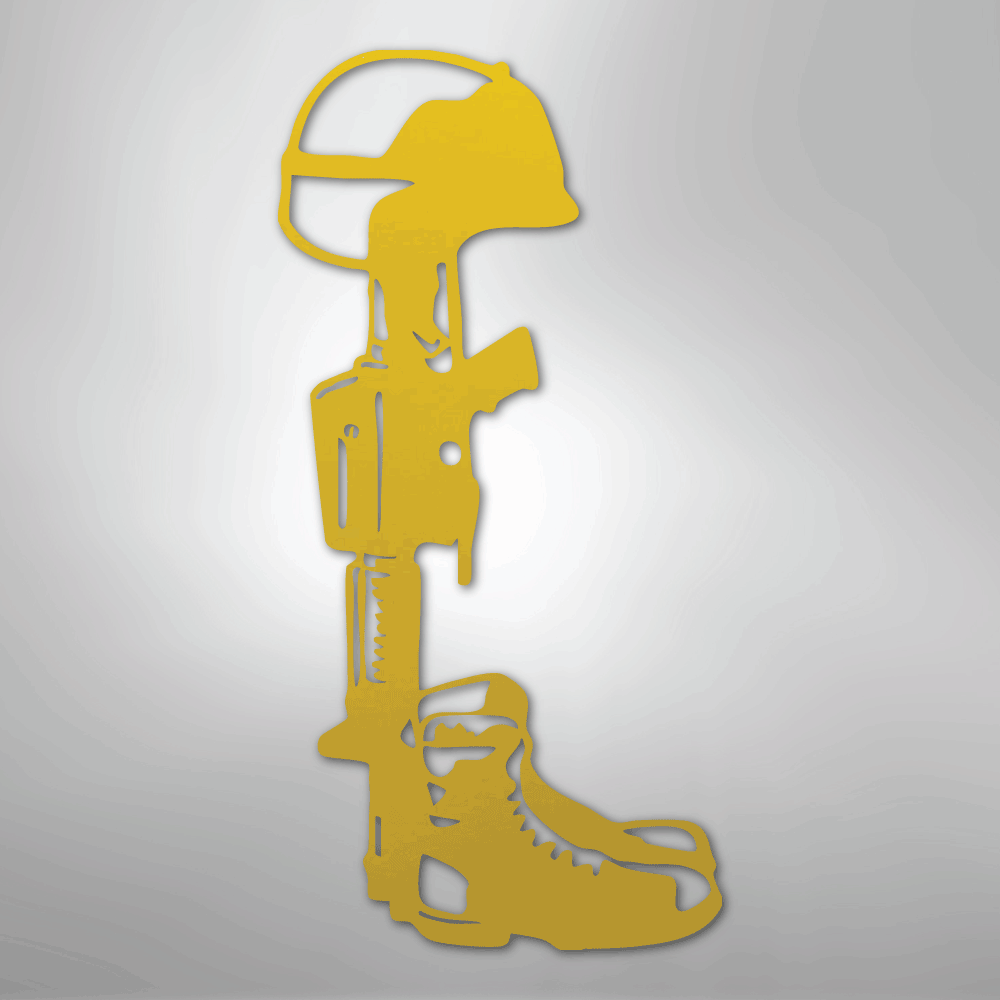 Fallen Soldier Memorial - Steel Sign - Elliotrose Gifts