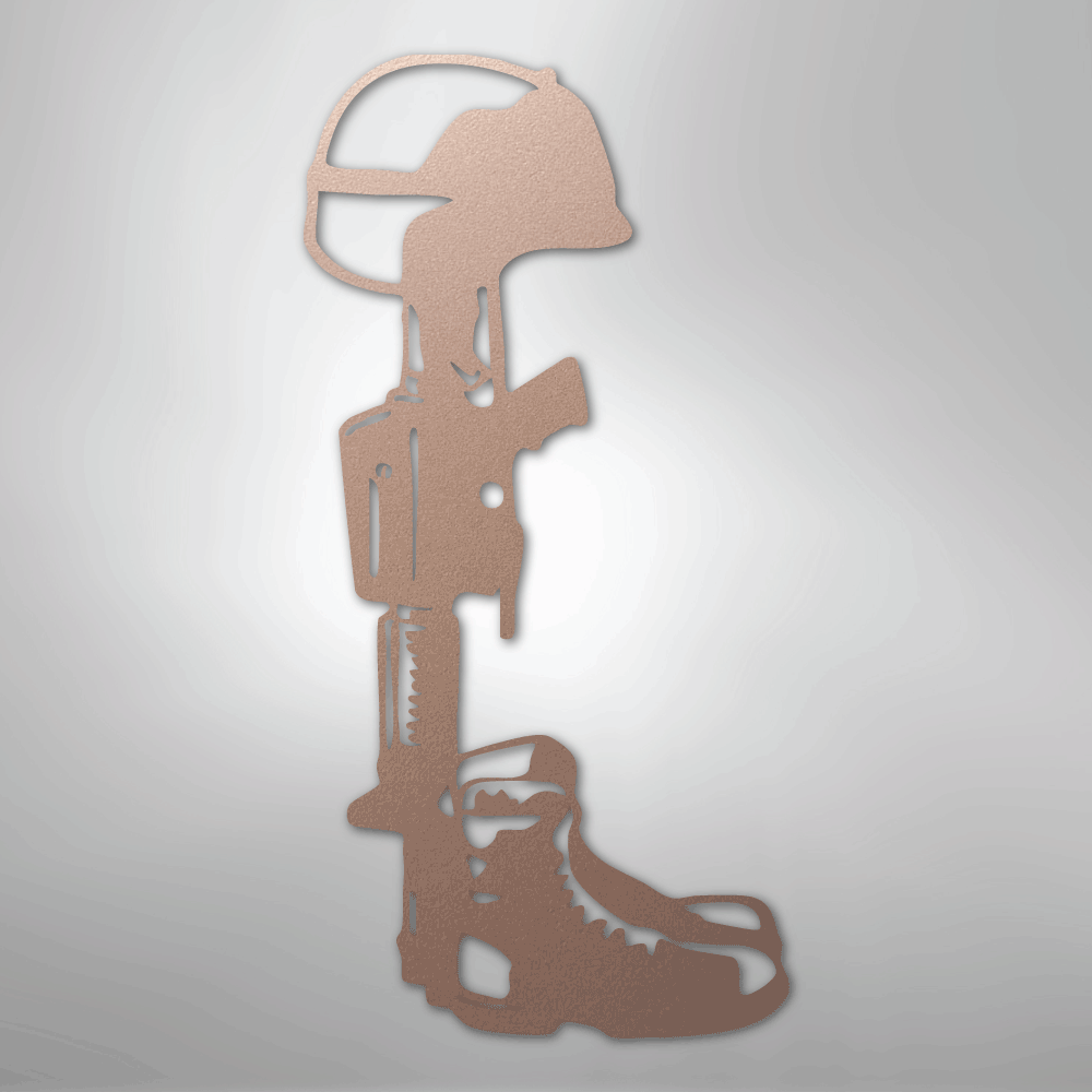 Fallen Soldier Memorial - Steel Sign - Elliotrose Gifts